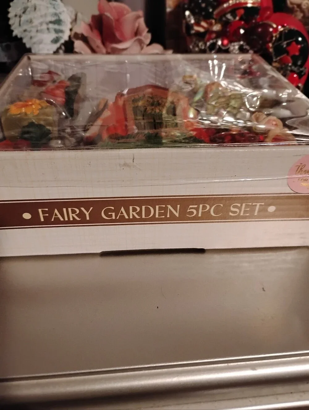 Autumn Pumpkin Fairy House Figurine Set - Orange & Green